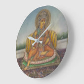 Goddess Samanya Lakshmi  Gouache Painting Grote Klok (Hoek)