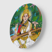 Goddess Saraswati Clock Grote Klok (Hoek)