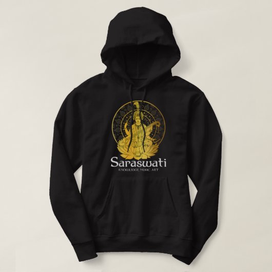 Goddess Saraswati Jersey Hindoeïsme Hindu Gods Dei Hoodie (Design voorkant)