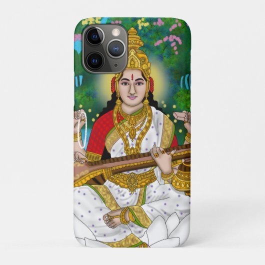 Goddess Saraswati Phone Cover (Achterkant)