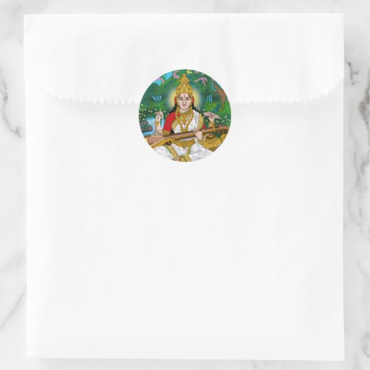 Goddess Saraswati Sticker (Tas)