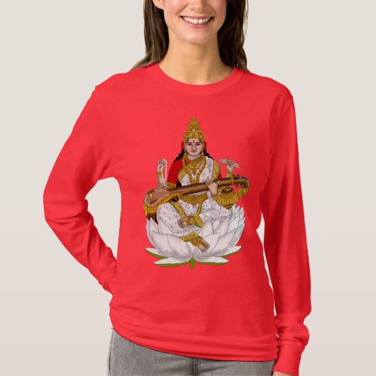 Goddess Saraswati T-Shirts (Voorkant)