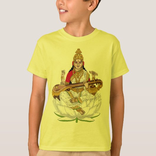 Goddess Saraswati T-Shirts (Voorkant)