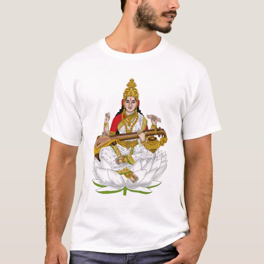 Goddess Saraswati T-Shirts (Voorkant)