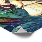 Goddess Saraswati van Raja Ravi Varma Poster (Hoek)