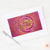 Goddess SHAKTI/LAKSHMI Rechthoekige Sticker (Envelop)