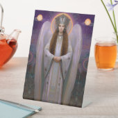  Goddess Shekinah High Frequency Kabbalist Art Reclamebord Met Voetstuk (Insitu)
