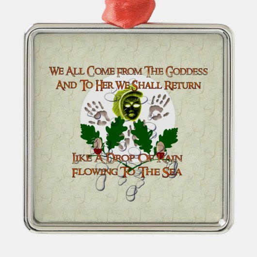 Goddess Song Metalen Ornament (Voorkant)