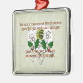 Goddess Song Metalen Ornament (Links)