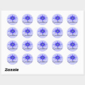 Goddess Sun en Stars Ronde Sticker (Vel)