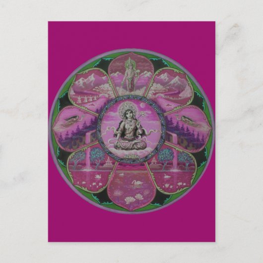 Goddess Tara Mandala briefkaart (Voorkant)