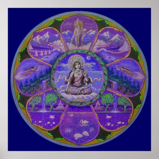Goddess Tara Mandala Poster (Voorkant)