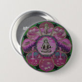 Goddess Tara Mandala Ronde Button 7,6 Cm (Voorkant /achterkant)