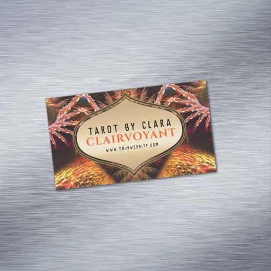 Goddess Temple Fractal Fantasy 01 Magnetisch Visitekaartje (Voorbeeld)