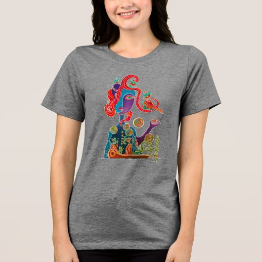 Goddess Tri-Blend Shirt (Voorkant)