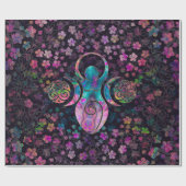 Goddess Triple moon met tris Cadeaupapier (Vlak)