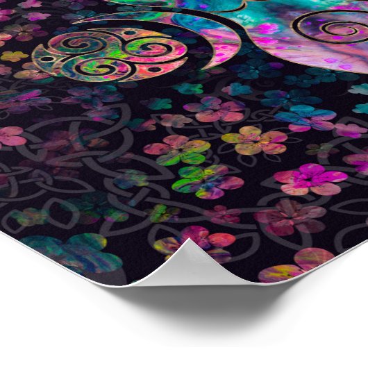 Goddess Triple moon met tris Poster (Hoek)