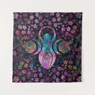 Goddess Triple moon met tris Wandkleed