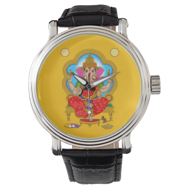 Goddess Vinayaki Clock Horloge (Voorkant)