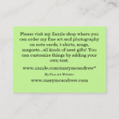 Goddess Visitekaartje (Achterkant)