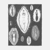 Goddess Yoni Gallery Fleece Deken (Voorkant)
