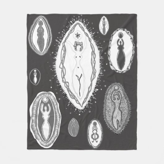 Goddess Yoni Gallery Fleece Deken (Voorkant)