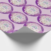 Goddess Zen Spiritueel Meditation Paars Cadeaupapier (Hoek)