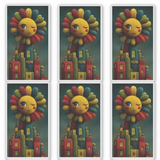 GoddessAIArt Sticker Sheet (Voorkant)