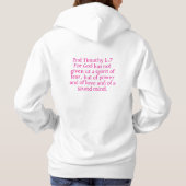 GODdidDESS witte hoodie met de Schrift op de rug (Achterkant)