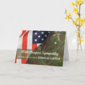 Goddochter Army Militaire Soldaat Sympathie Pet Kaart (Gele Bloem)