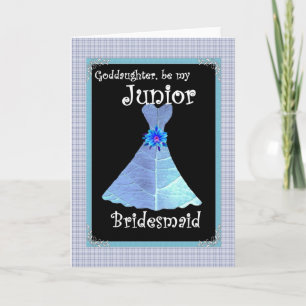 Goddochter Be Mijn junior Bridesmaid Invite