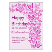 Goddochter Birthday Butterflies (Voorkant)