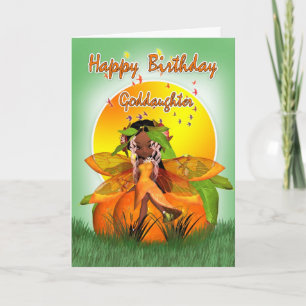 Goddochter Birthday Card - Moonies Citrus Fairy - Kaart