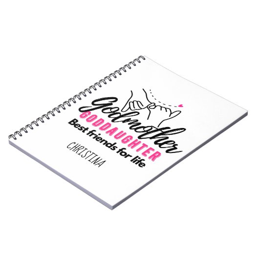 Goddochter Cadeau - Godmother Beste Vrienden voor  Notitieboek (Linkerzijde)