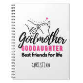 Goddochter Cadeau - Godmother Beste Vrienden voor  Notitieboek (Voorkant)