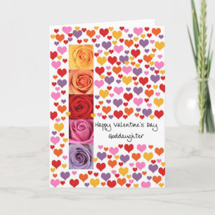 Goddochter Colored Valentijnsdag Feestdagen Kaart