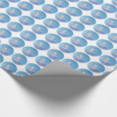 Goddochter, Eerste Heilige Communie, Turquoise Cadeaupapier (Hoek)