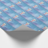 Goddochter, Eerste Heilige Communie, Turquoise Cadeaupapier (Hoek)