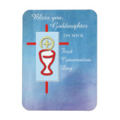 Goddochter, Eerste Heilige Communie, Turquoise Magneet (Verticaal)