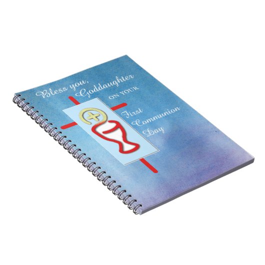 Goddochter, Eerste Heilige Communie, Turquoise Notitieboek (Rechterzijde)