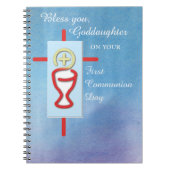 Goddochter, Eerste Heilige Communie, Turquoise Notitieboek (Voorkant)