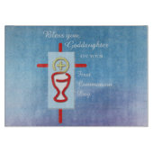 Goddochter, Eerste Heilige Communie, Turquoise Snijplank (Voorkant)