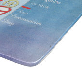 Goddochter, Eerste Heilige Communie, Turquoise Snijplank (Hoek)