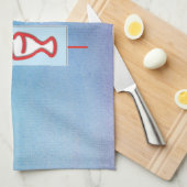 Goddochter, Eerste Heilige Communie, Turquoise Theedoek (Quarter Fold)