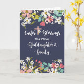 Goddochter en Familie Pasen van Risen Kaart (Gele Bloem)