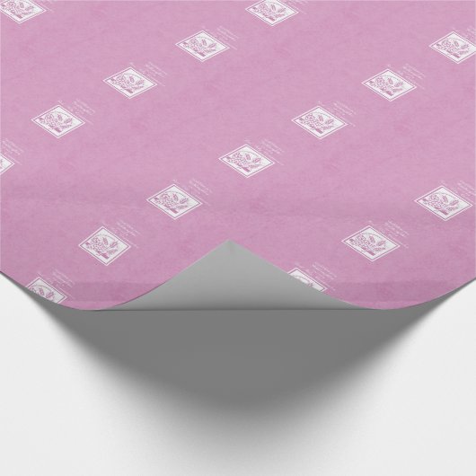 Goddochter First Commune, Roze Cadeaupapier (Hoek)