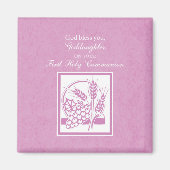 Goddochter First Commune, Roze Magneet (Voorkant)