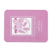 Goddochter First Commune, Roze Magneet (Horizontaal)