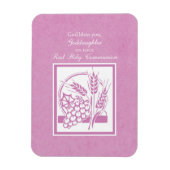 Goddochter First Commune, Roze Magneet (Verticaal)