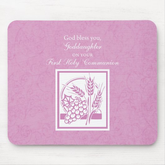 Goddochter First Commune, Roze Muismat (Voorkant)